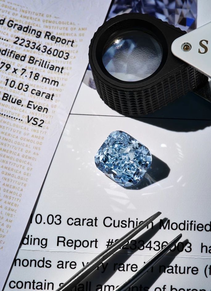 Blauer Diamant bei Auktion in Genf1