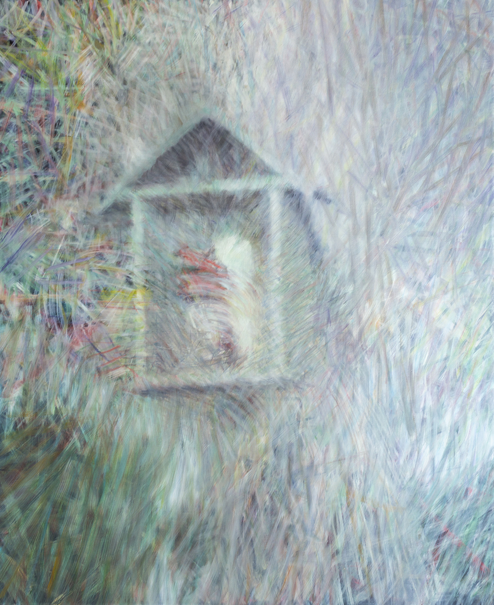 Norman Leto, Kapliczka, 2022, &Ouml;l auf Leinwand, 110 x 90 cm, sign. Small