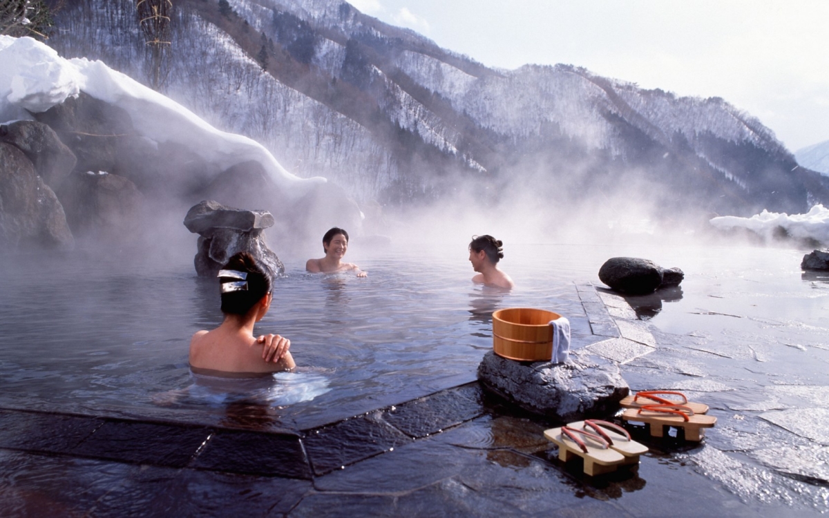 Onsen im Winter