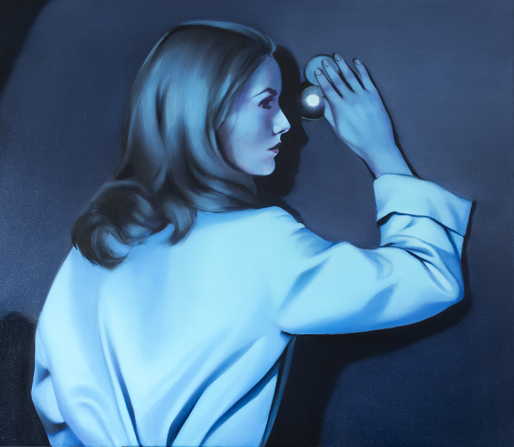 Patrycja Piętka Let The Mystery Be 2024 &Ouml;l Leinwand 70 x 80 cm Klein