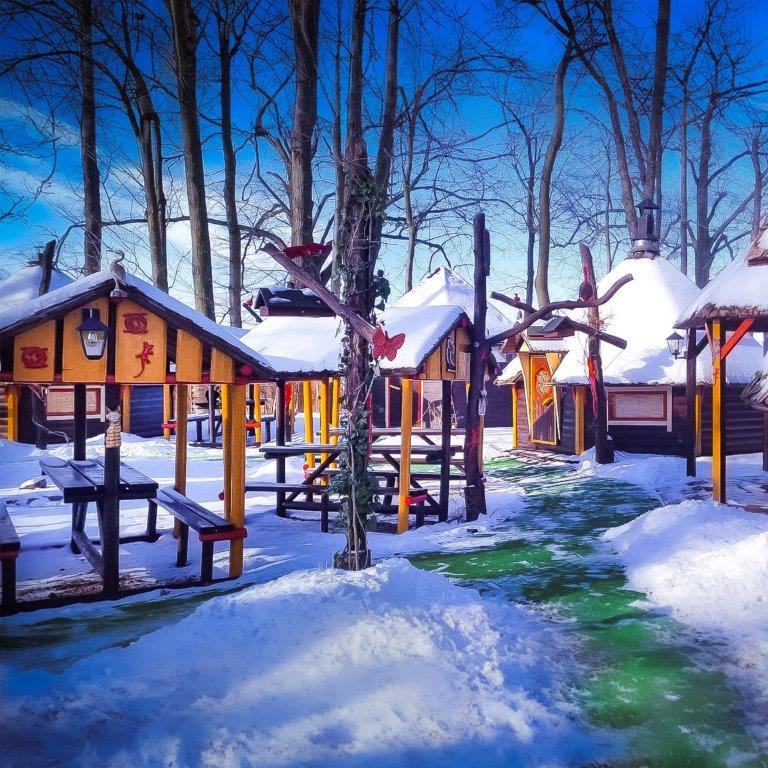 Vitales Dorf Spa Manor House im Winter