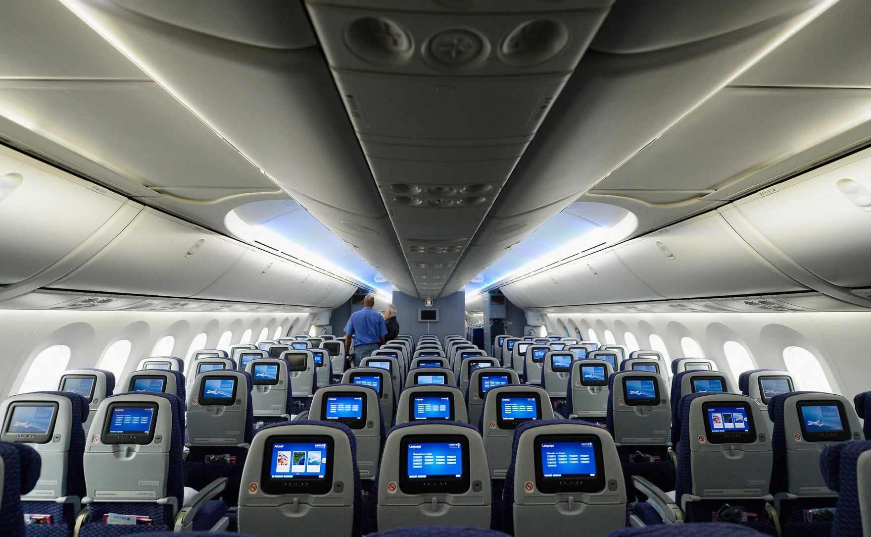 Boeing 787 Dreamliner Flugzeuginnenraum