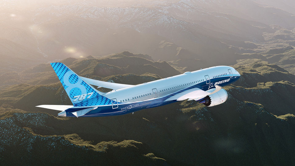Boeing 787 Dreamliner Das Symbol des Luxus über den Wolken